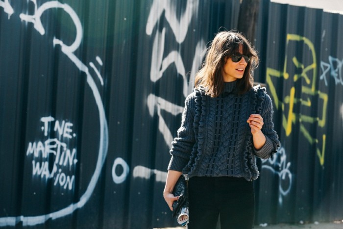 pantalon y jersey de color negro invierno 2015 jersey lana gris ideas