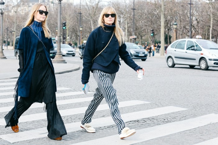 ideas originales de ropa para el invierno invierno 2015 pantalones anchos abrigos modernos ideas