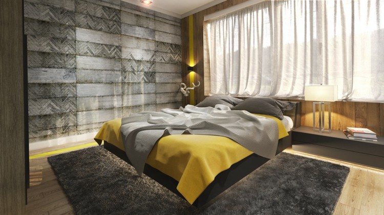 texturas paredes diseño creativo cortinas amarillo