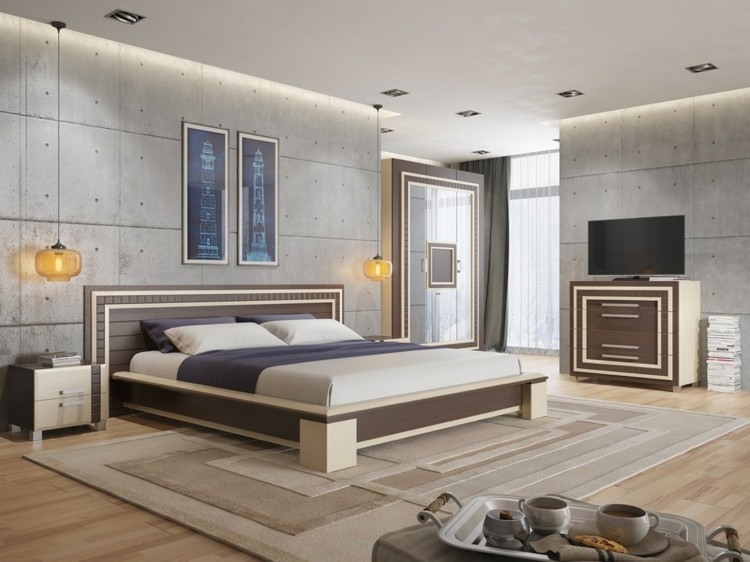 texturas paredes diseño creativo hormigon cama