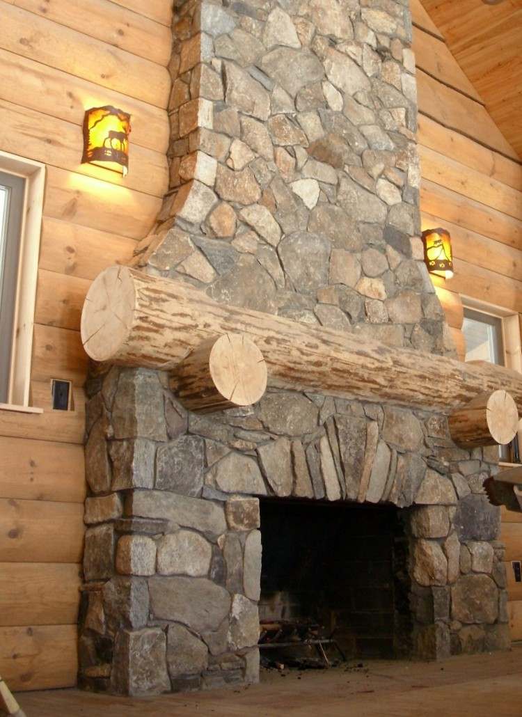 troncos ideas casas natural calido