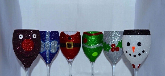 vasos decorados regalo navideno precioso ideas