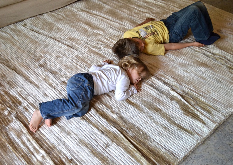 alfombra moderna color beige textura sueve ideas
