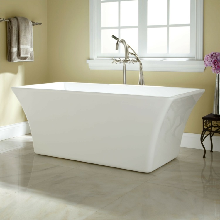 bañeras exentas ideas practicas blanca toallas