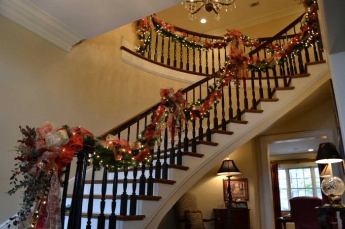 blanco navidad detalles lazos lamparas