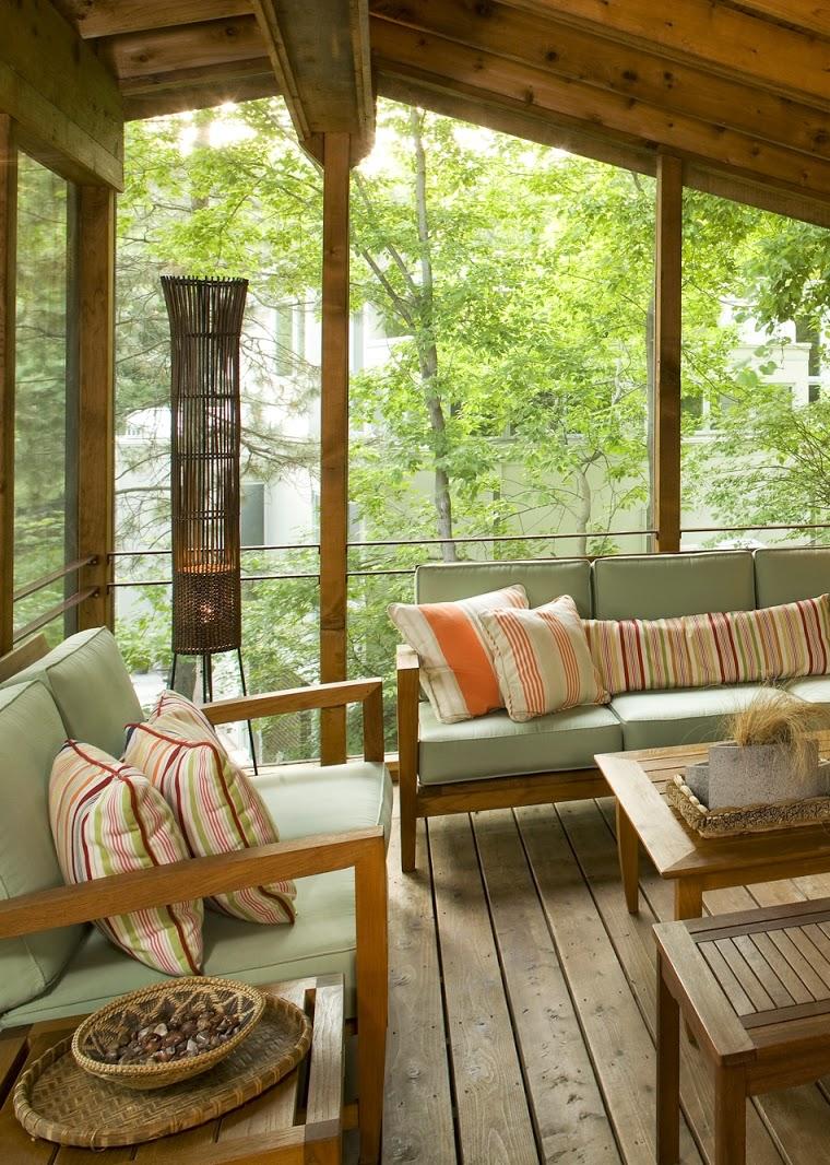 Porches para terrazas - modelos de espacios semicubiertos