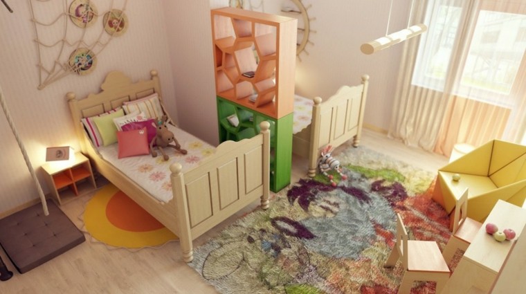 bonito diseño de dormitorio con dos camas bonito diseño dormitorio dos camas