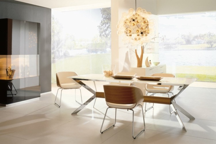 sillas de diseño calido modernos ventanas metales sillas