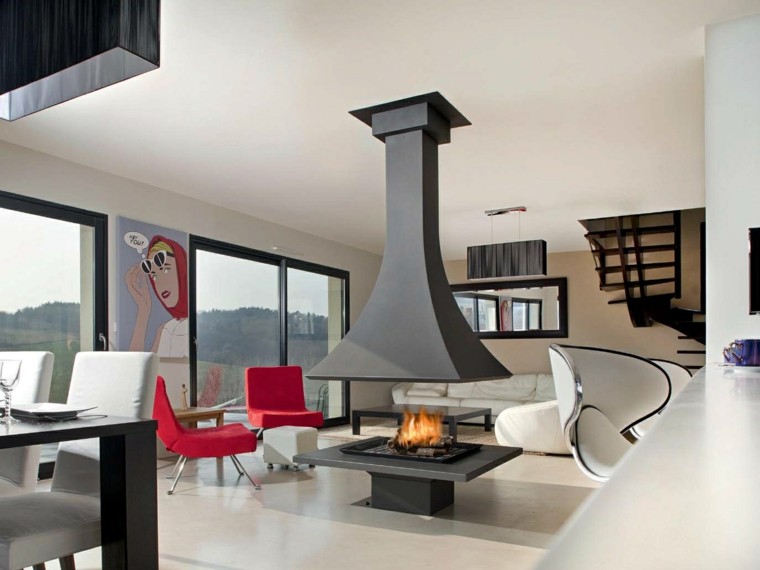 Chimeneas de diseño 36 opciones modernas