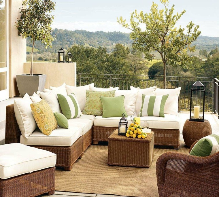 muebles de terraza de minbre decorar muebles terraza minbre