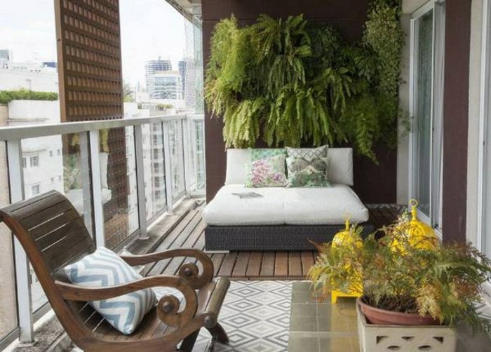 cojines con lineas decoracion de balcones mecedora sillon lineas