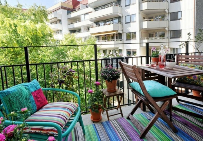 muebles madera decoracion de balcones soluciones lineaas madera