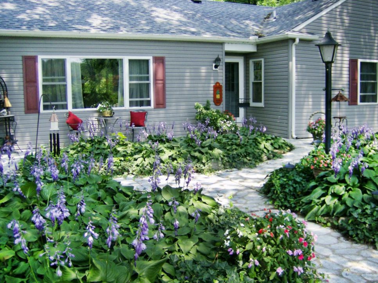 terrazas modernas decoracion de terrazas y jardines faroles altos senderos