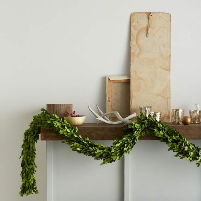 decoracion navidad estilo plantas cuernos