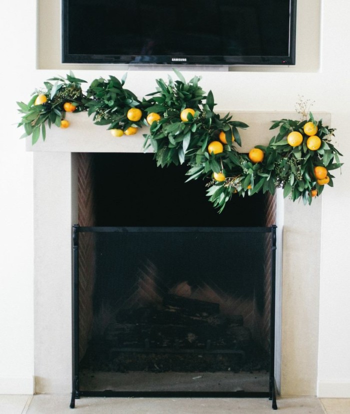 decoracion navidad frutal natural maderas