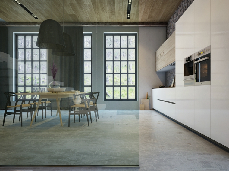 decoraciones cocinas sensillas muebles blancos ideas