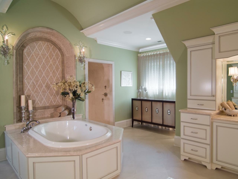decoraciones de cuartos de baño lavabos clasico tonos