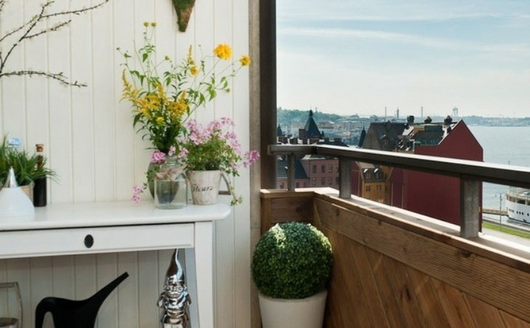 decorar terrazas plantas flores