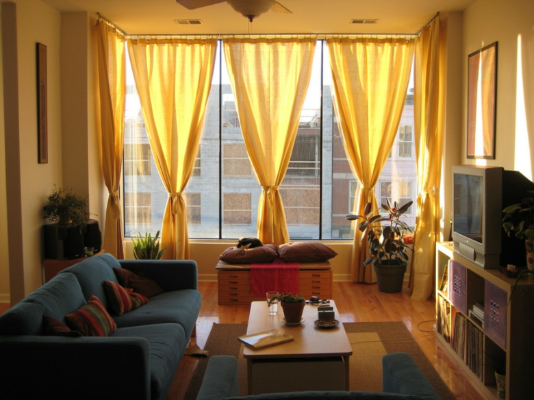 diseño de cortinas de color amarillo diseño cortinas color amarillo ocre
