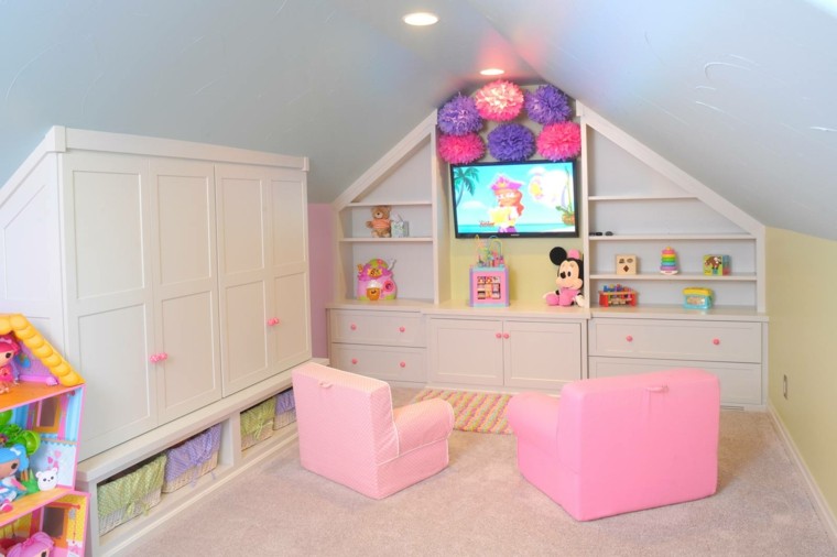 diseño sillones dormitorio rosa claro