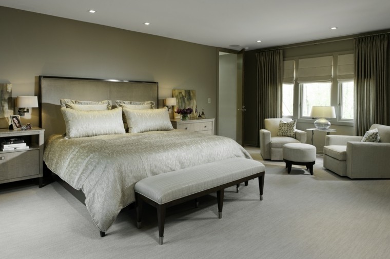 dormitorio matrimonio moderno muebles beige ideas
