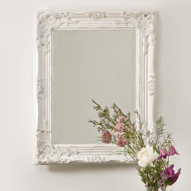 espejos estilo vintage color blanco