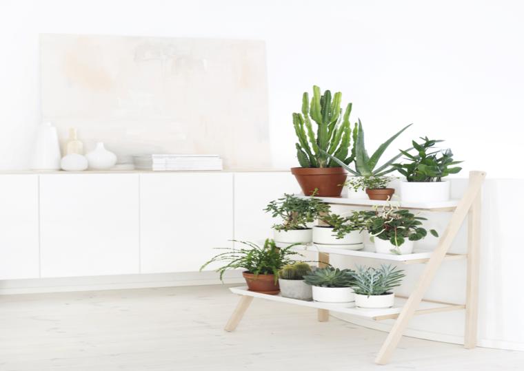 muebles con estanterías para plantas mueble estanterias deco plantas
