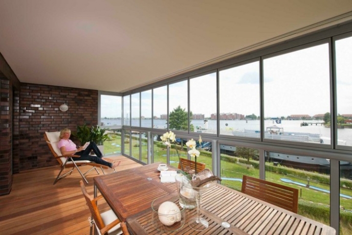 Cerrar terrazas - ideas para acristalar balcones a la moda