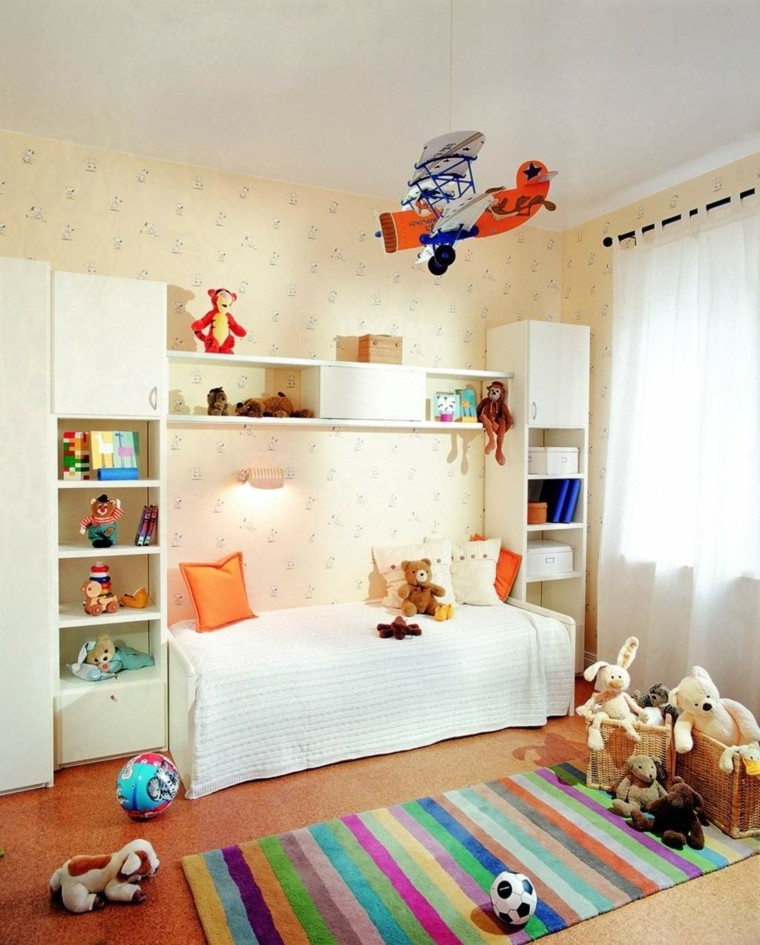 diseño de habitación de niños moderna habitacion moderna juguetes peluche