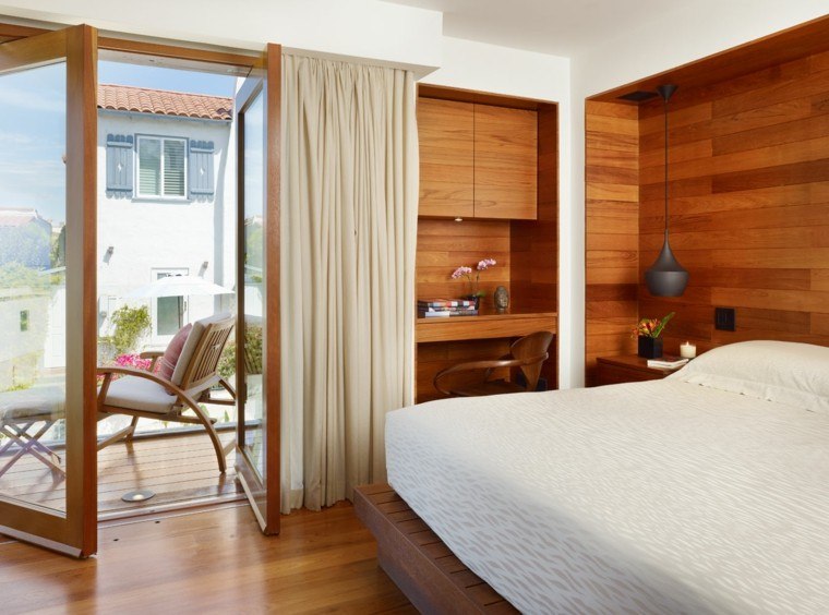 habitaciones pequeñas diseño moderno madera