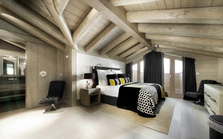 habitaciones pequeñas atico madera