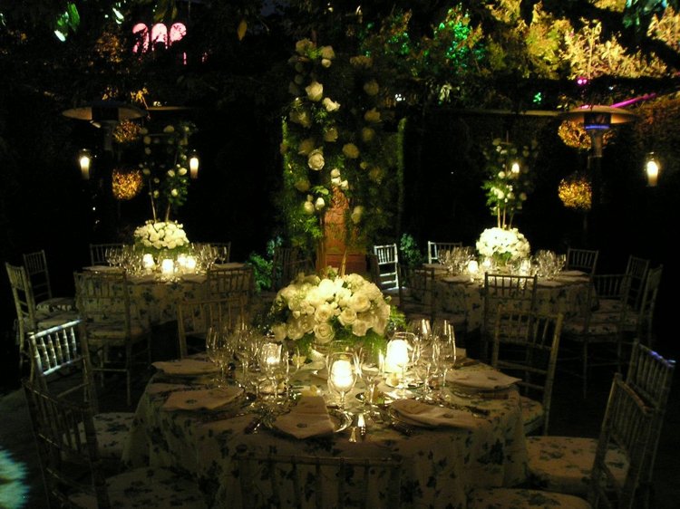 idea nocturna jardines bombillas led ideas modernos fiestas noche