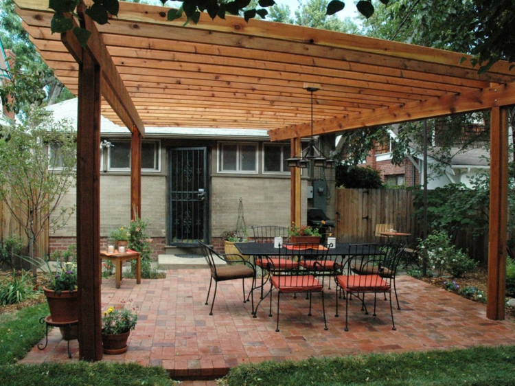 Pergolas de madera, 50 creaciones perfectas para tu patio.