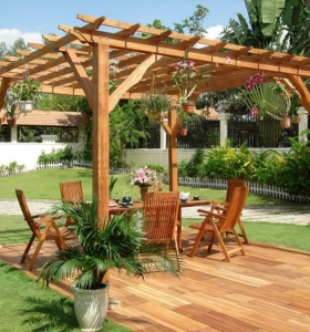 Pergolas de madera, 50 creaciones perfectas para tu patio.