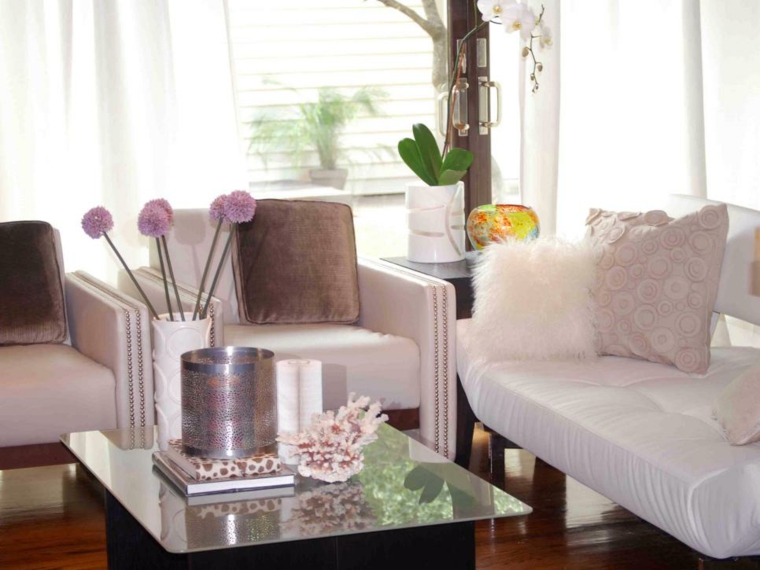 madera suelos decoracion ideas cortinas rosa
