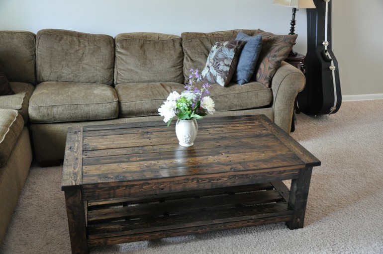 mesa de salón de madera mesa salon pallet madera