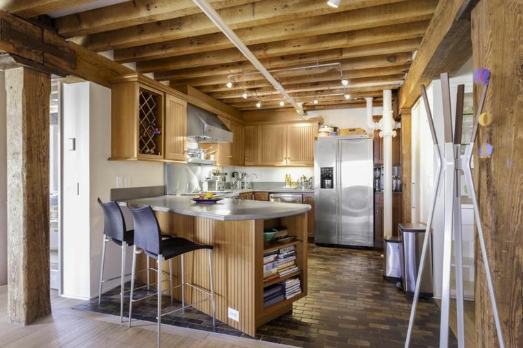 muebles diseno original cocina moderna madera ideas