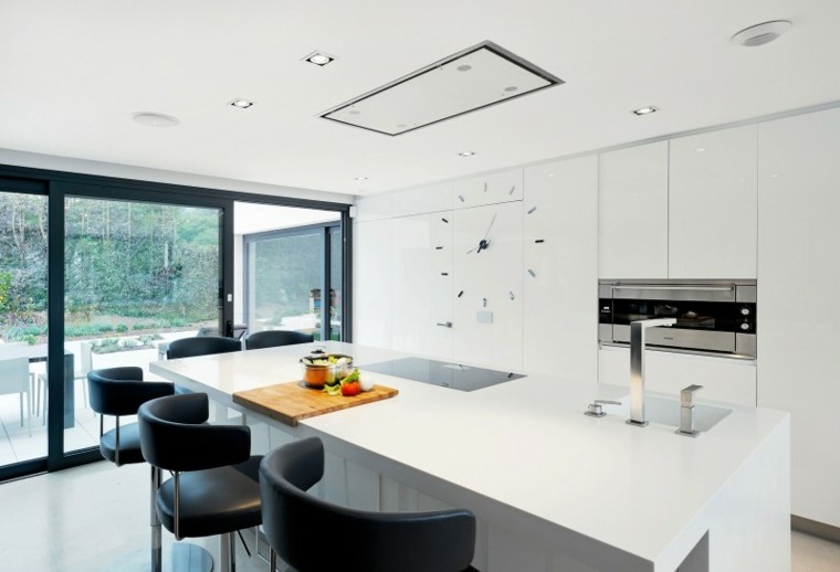 muebles diseno original cocina moderna reloj ideas