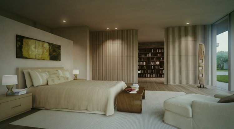 original diseño habitación color beige