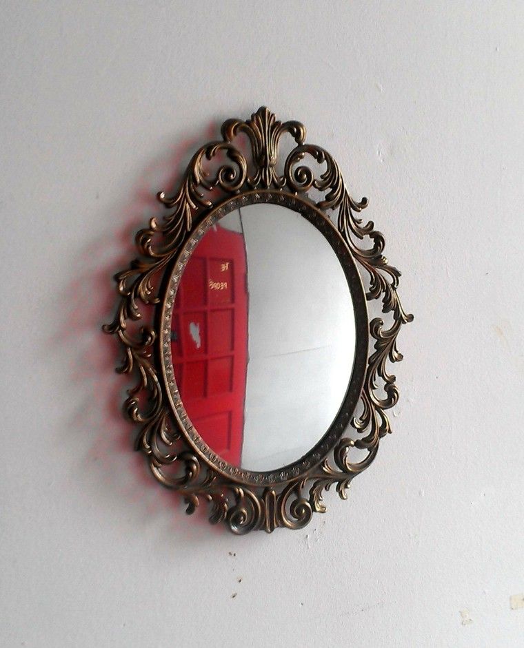 original diseño espejo ovalado retro