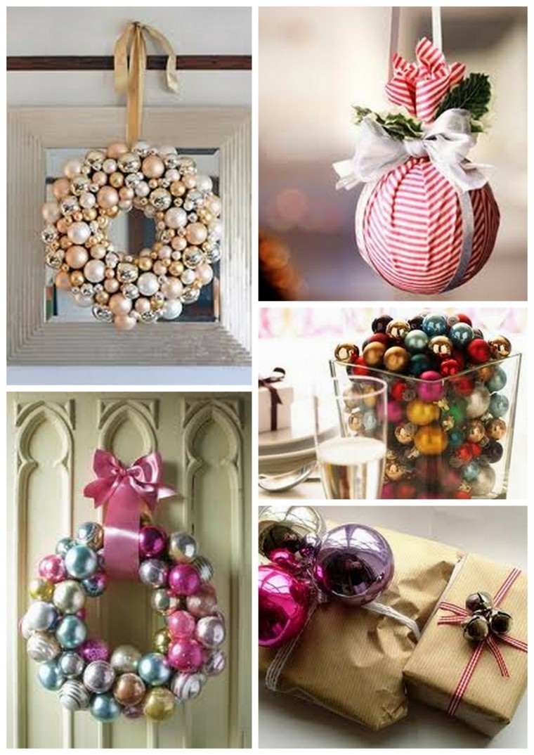 originales adornos bolas navidad colores