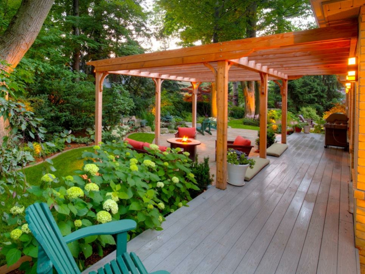 Pergolas de madera, 50 creaciones perfectas para tu patio.