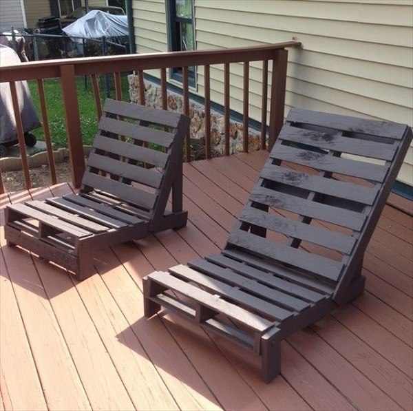 sillas terraza pintadas madera