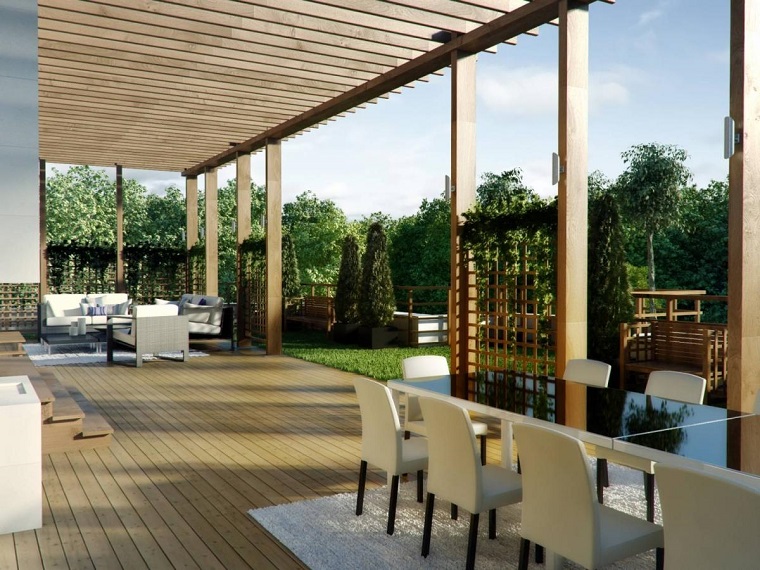 terraza-moderna-pergola-madera-diseno-moderno