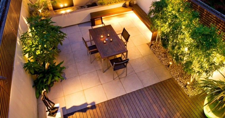 diseño de terraza con elementos de madera decoracion para terrazas modernas madera teca natural