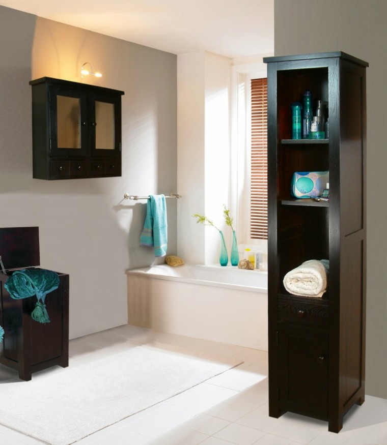 armarios de baño modernos madera