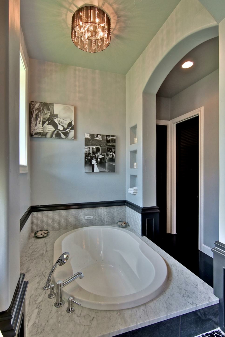 baños con bañeras ideas verticales estilos calido