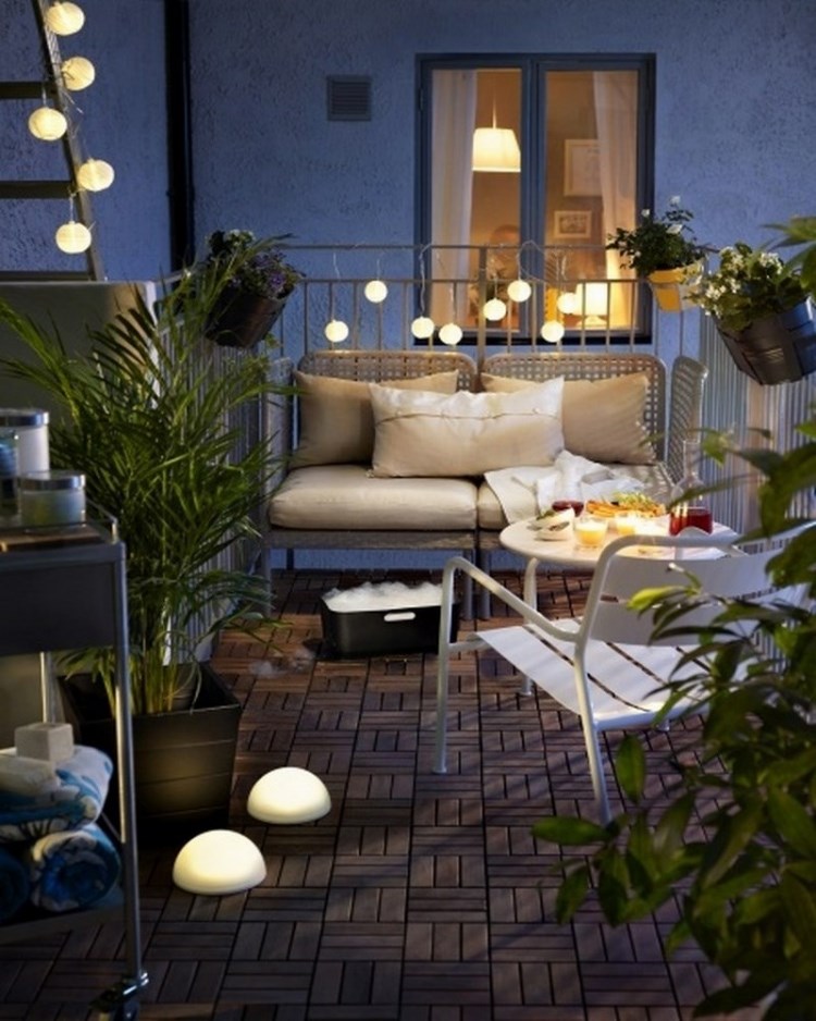 belleza balcon pequeno opciones iluminacion preciosa ideas