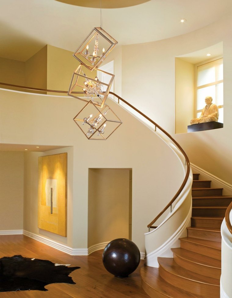 bonitas escaleras caracol diseño interior