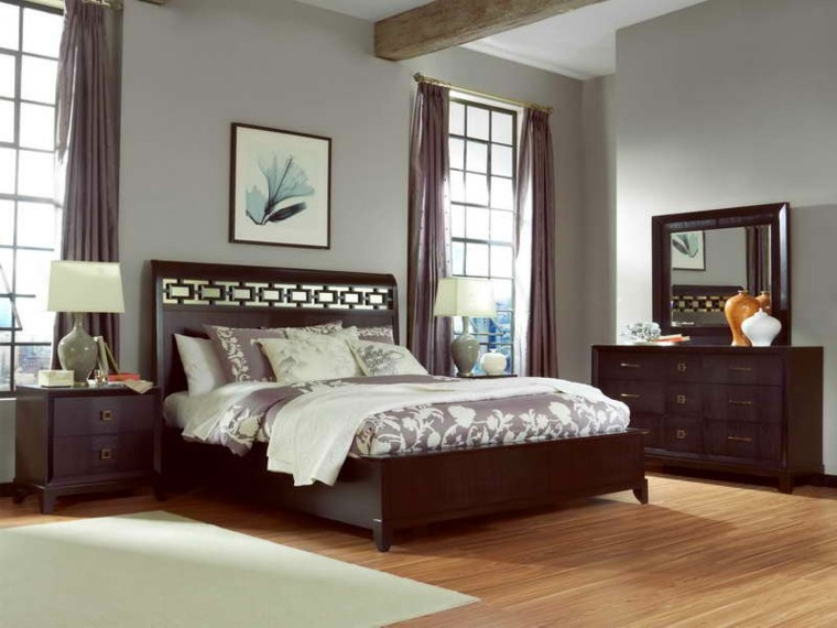 cabecero original dormitorio cama madera clasica ideas